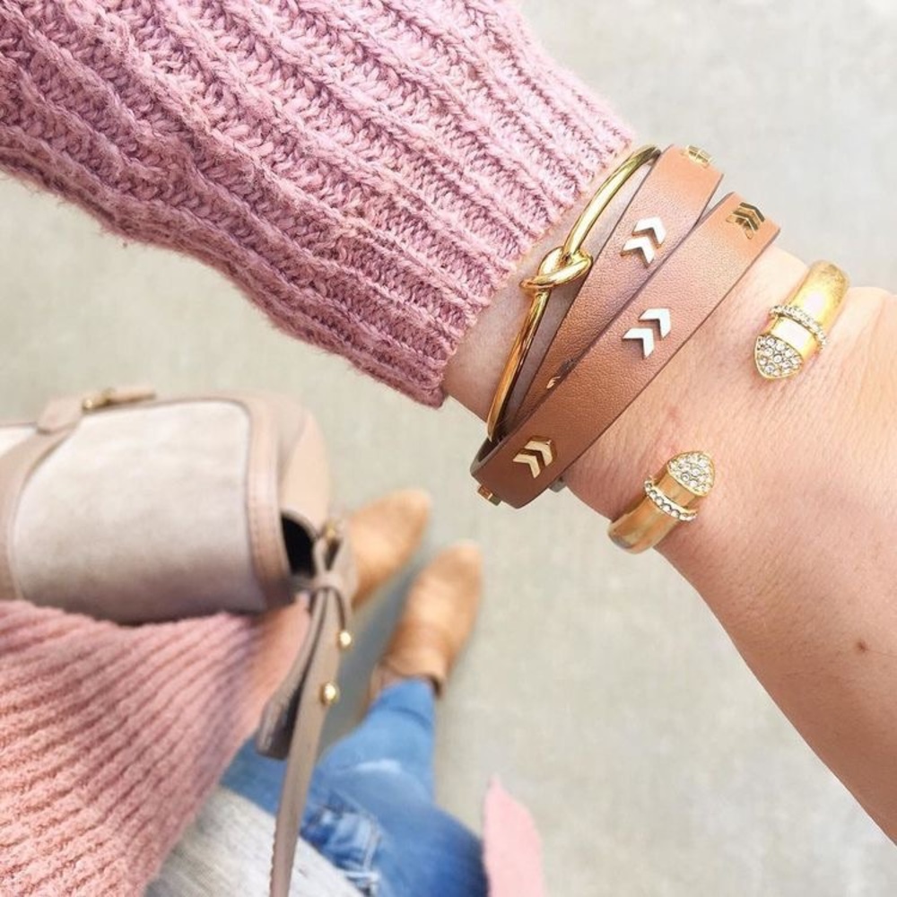 NWT STELLA & DOT Gold Pavé Ansley Cuff ✨ - Picture 11 of 11
